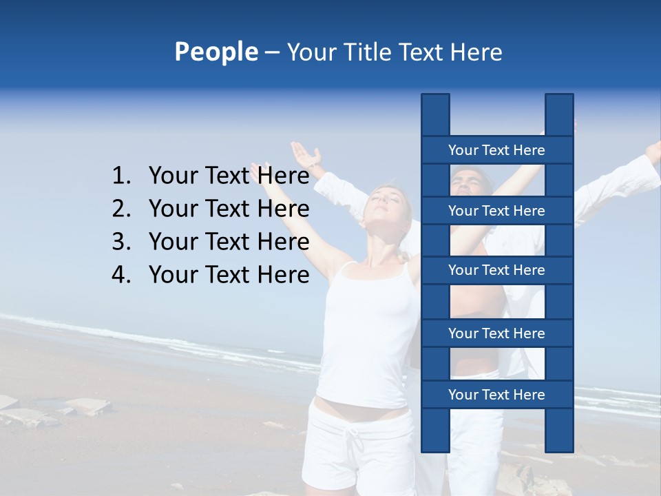 Yoga Person Handsome PowerPoint Template