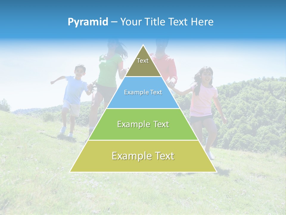 Landscape Holding Hands Green PowerPoint Template