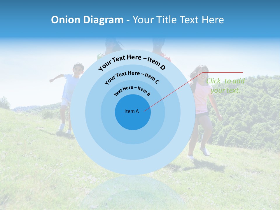 Landscape Holding Hands Green PowerPoint Template