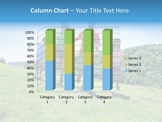 Landscape Holding Hands Green PowerPoint Template