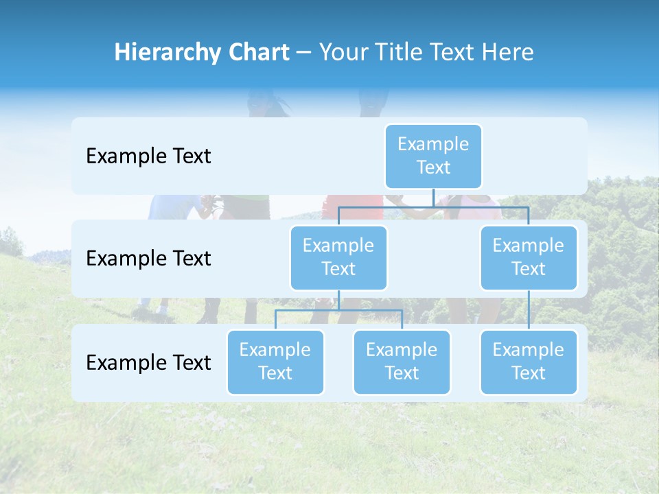 Landscape Holding Hands Green PowerPoint Template