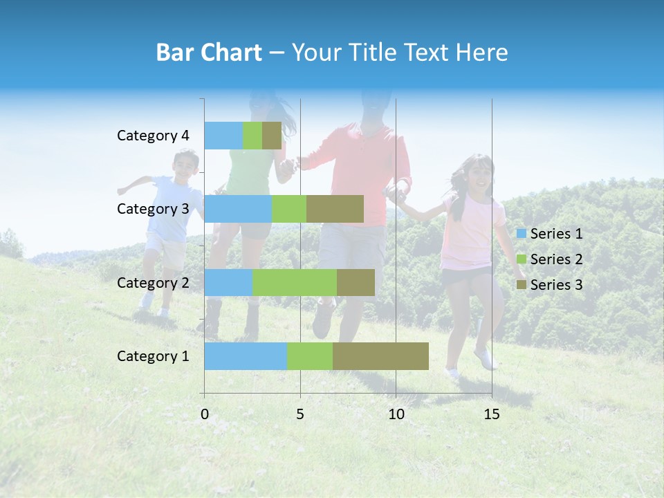 Landscape Holding Hands Green PowerPoint Template
