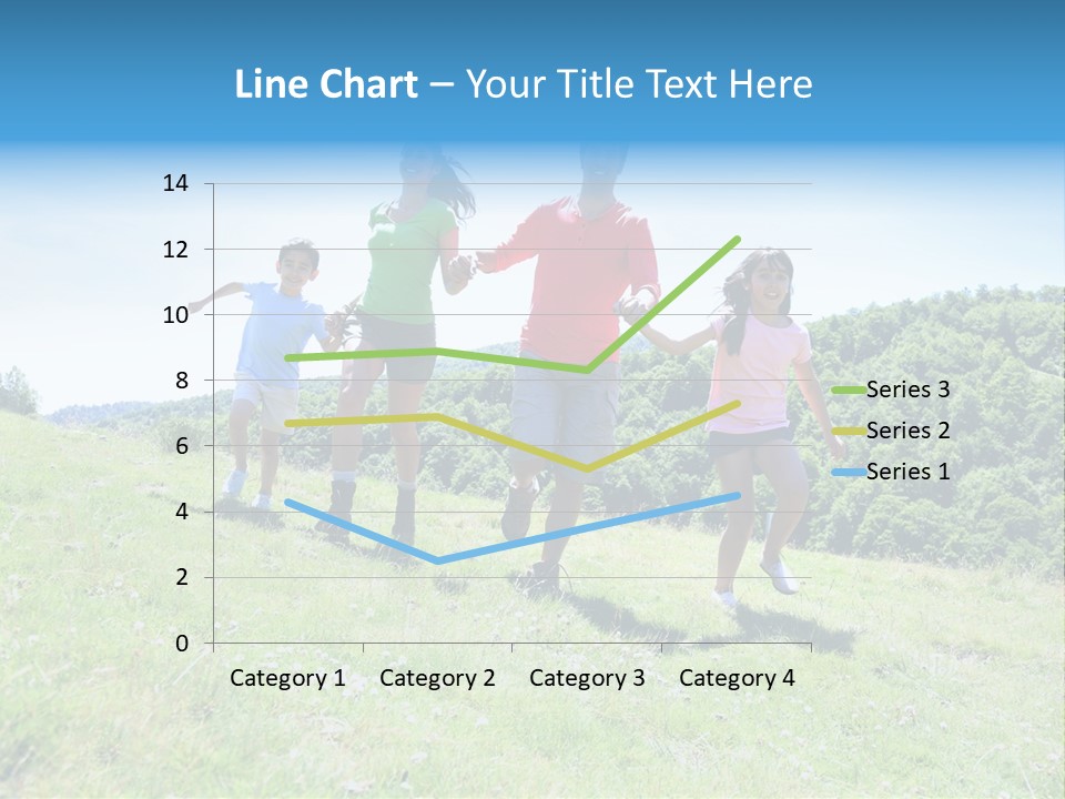 Landscape Holding Hands Green PowerPoint Template