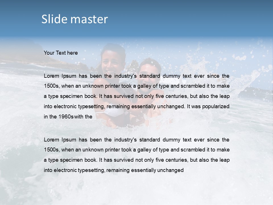 Honeymoon Recreation Caribe PowerPoint Template