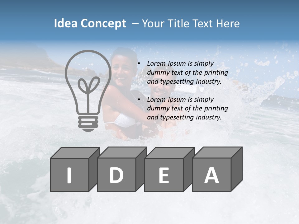 Honeymoon Recreation Caribe PowerPoint Template