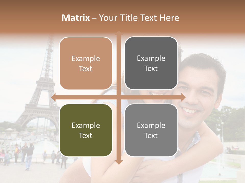 Eiffel Tower Fun Town PowerPoint Template