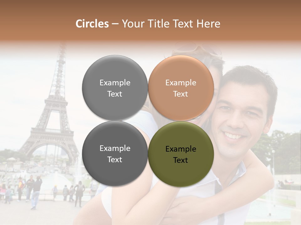 Eiffel Tower Fun Town PowerPoint Template