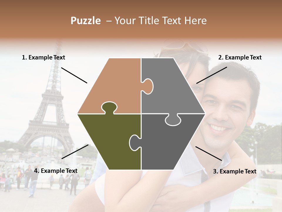 Eiffel Tower Fun Town PowerPoint Template