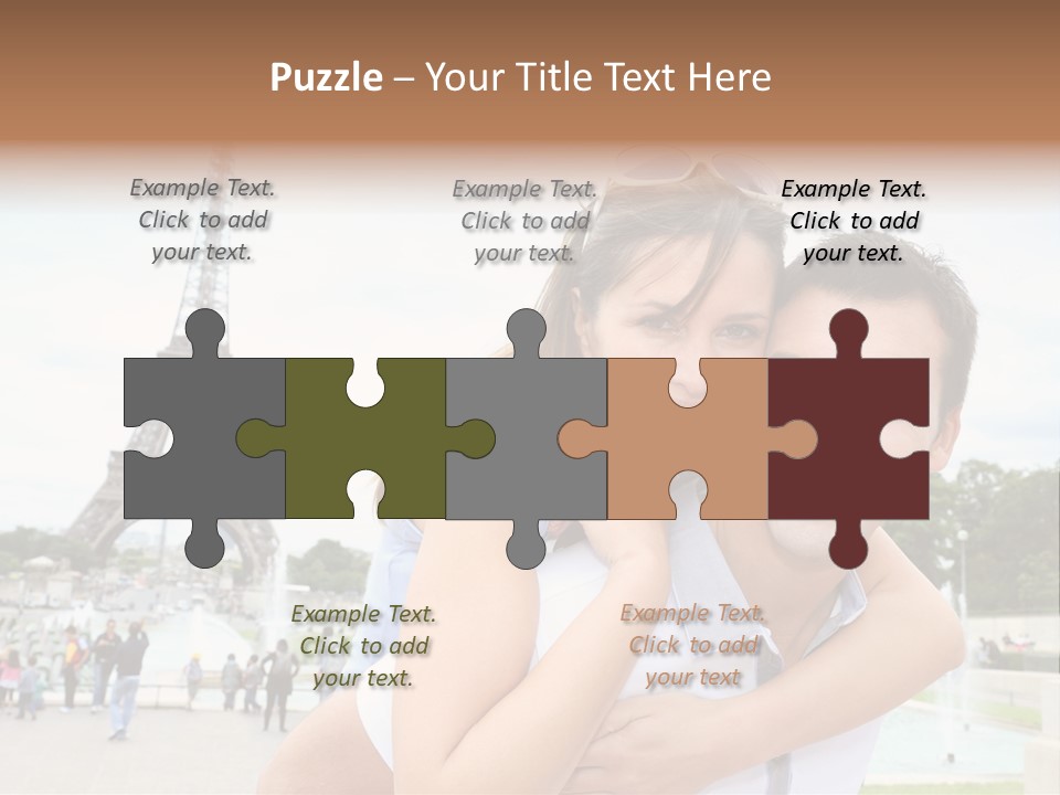 Eiffel Tower Fun Town PowerPoint Template