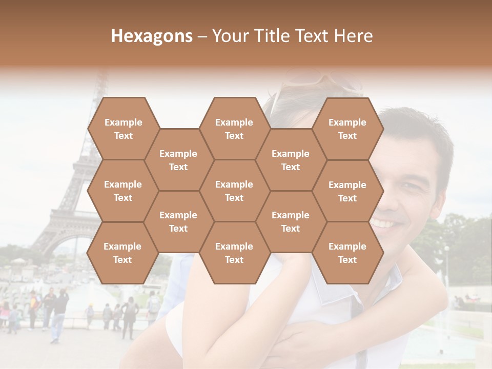 Eiffel Tower Fun Town PowerPoint Template