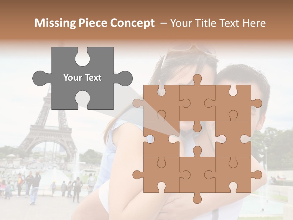 Eiffel Tower Fun Town PowerPoint Template