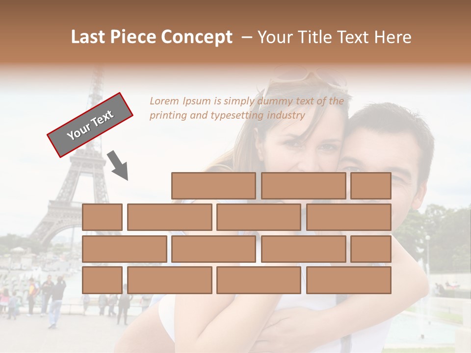 Eiffel Tower Fun Town PowerPoint Template