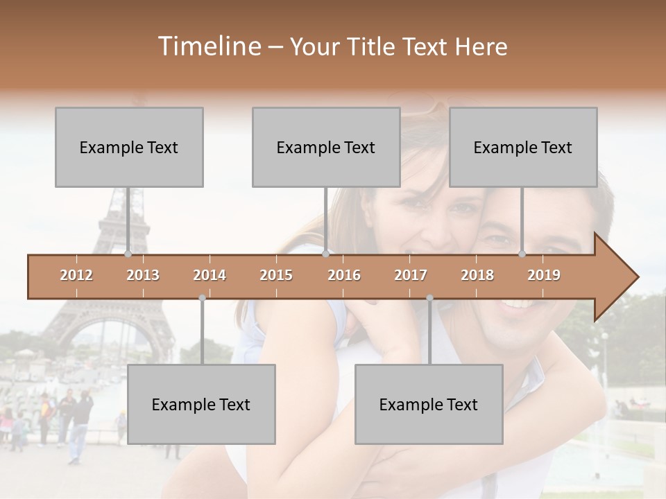 Eiffel Tower Fun Town PowerPoint Template