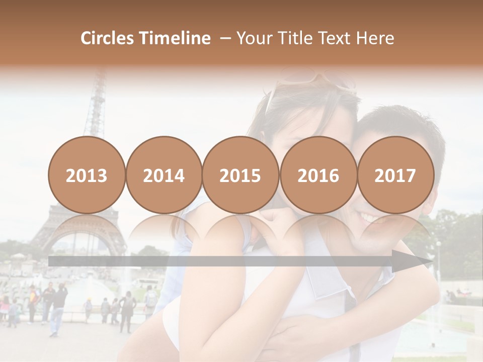 Eiffel Tower Fun Town PowerPoint Template