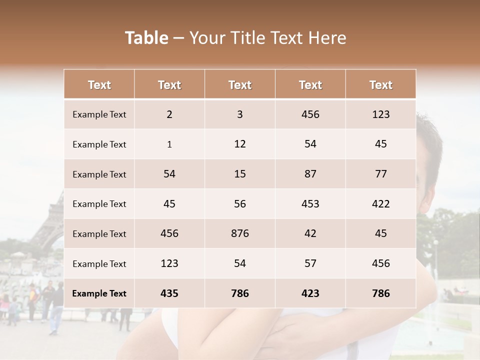 Eiffel Tower Fun Town PowerPoint Template
