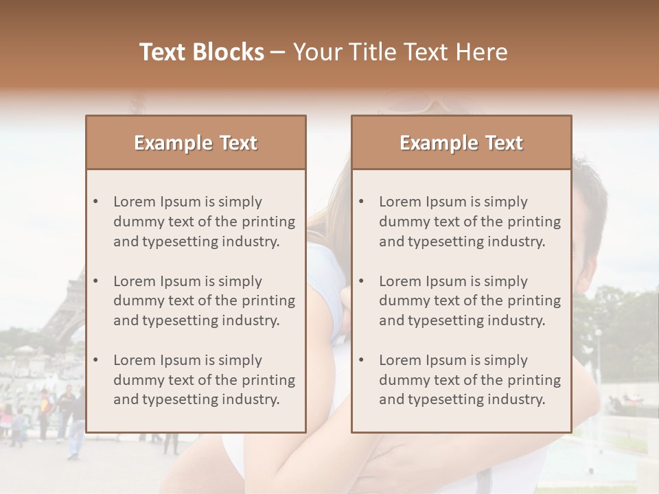 Eiffel Tower Fun Town PowerPoint Template
