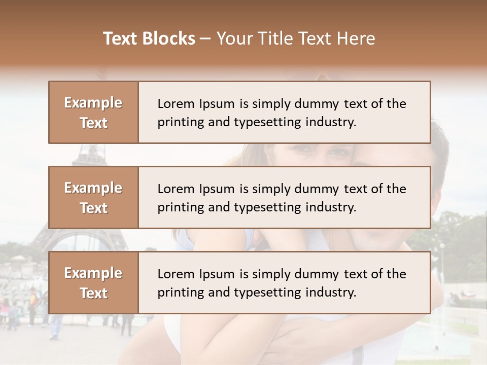 Eiffel Tower Fun Town PowerPoint Template