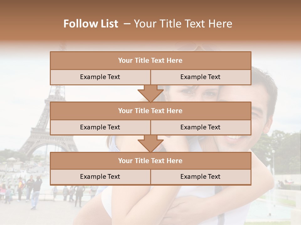 Eiffel Tower Fun Town PowerPoint Template