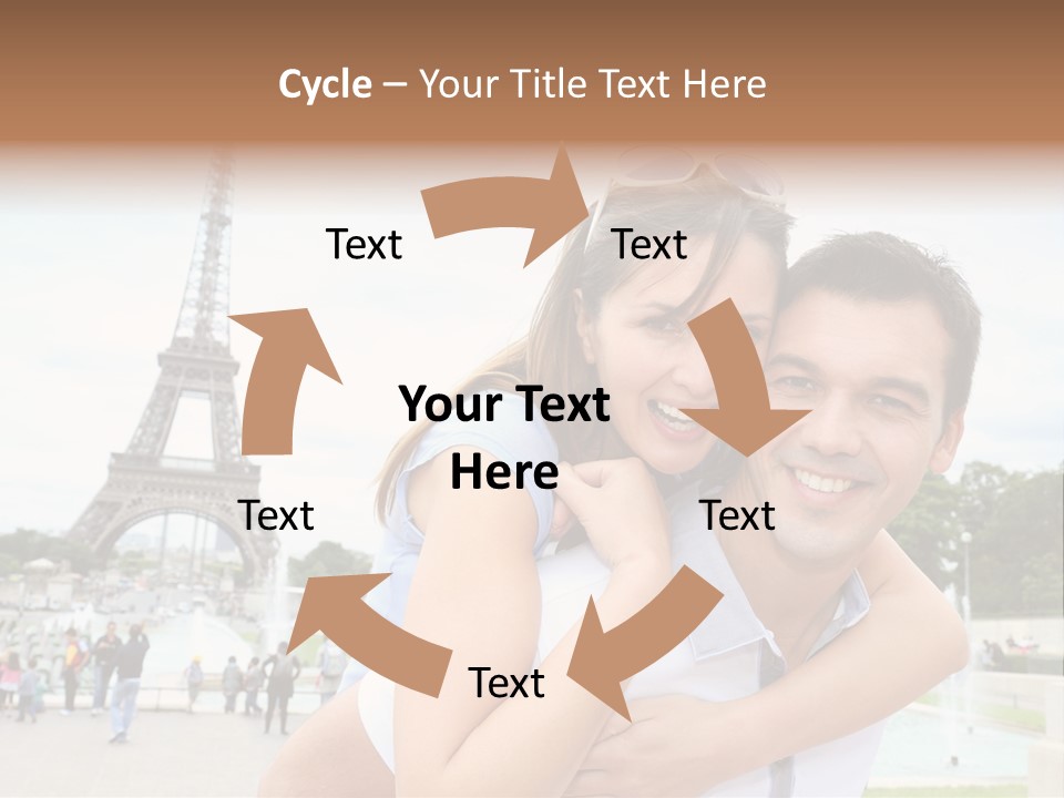 Eiffel Tower Fun Town PowerPoint Template