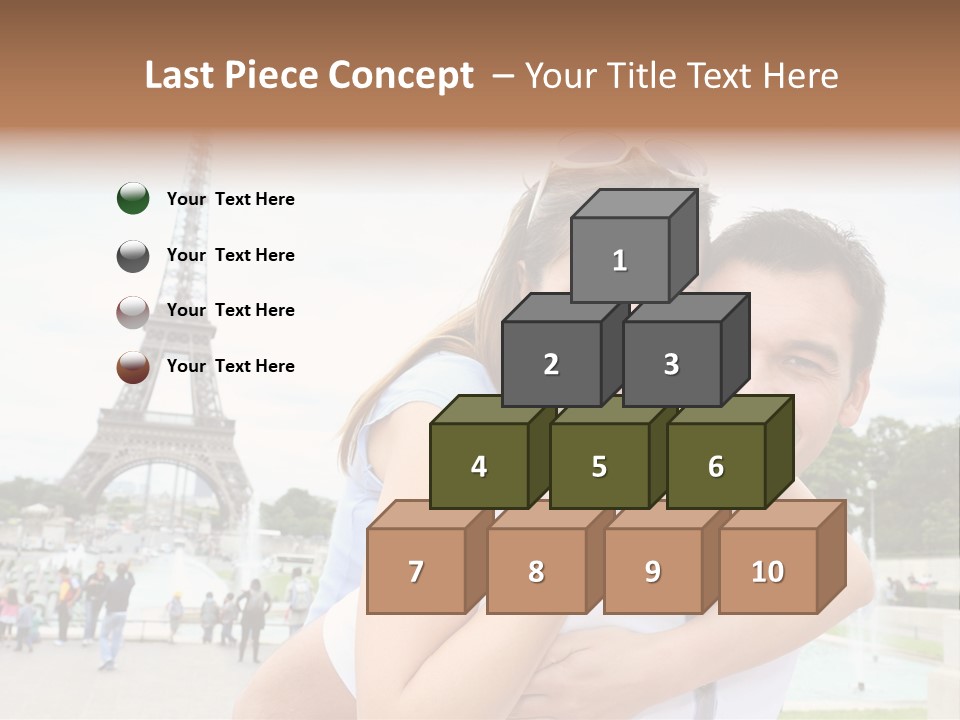 Eiffel Tower Fun Town PowerPoint Template