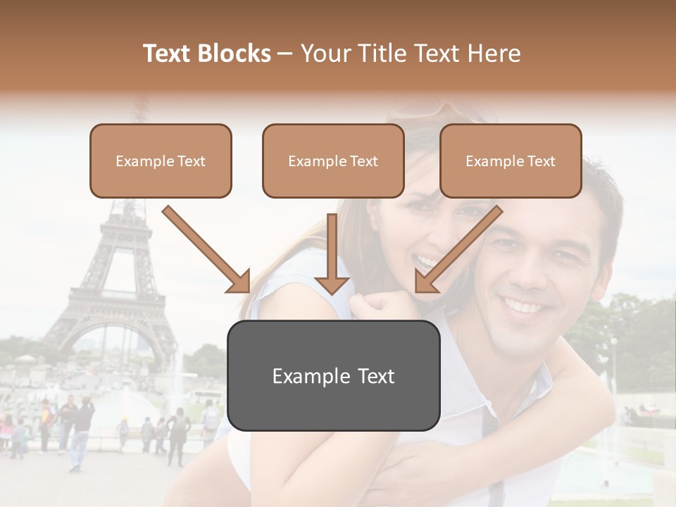 Eiffel Tower Fun Town PowerPoint Template