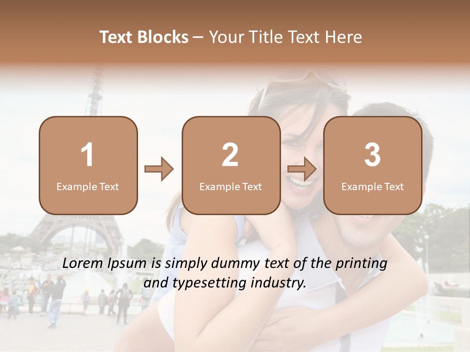 Eiffel Tower Fun Town PowerPoint Template