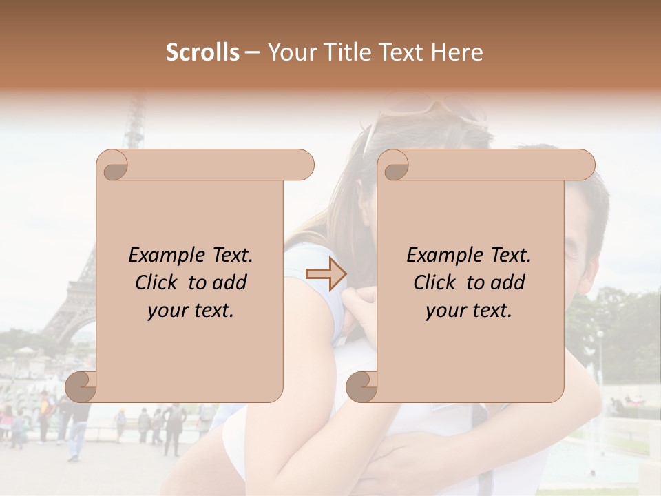 Eiffel Tower Fun Town PowerPoint Template