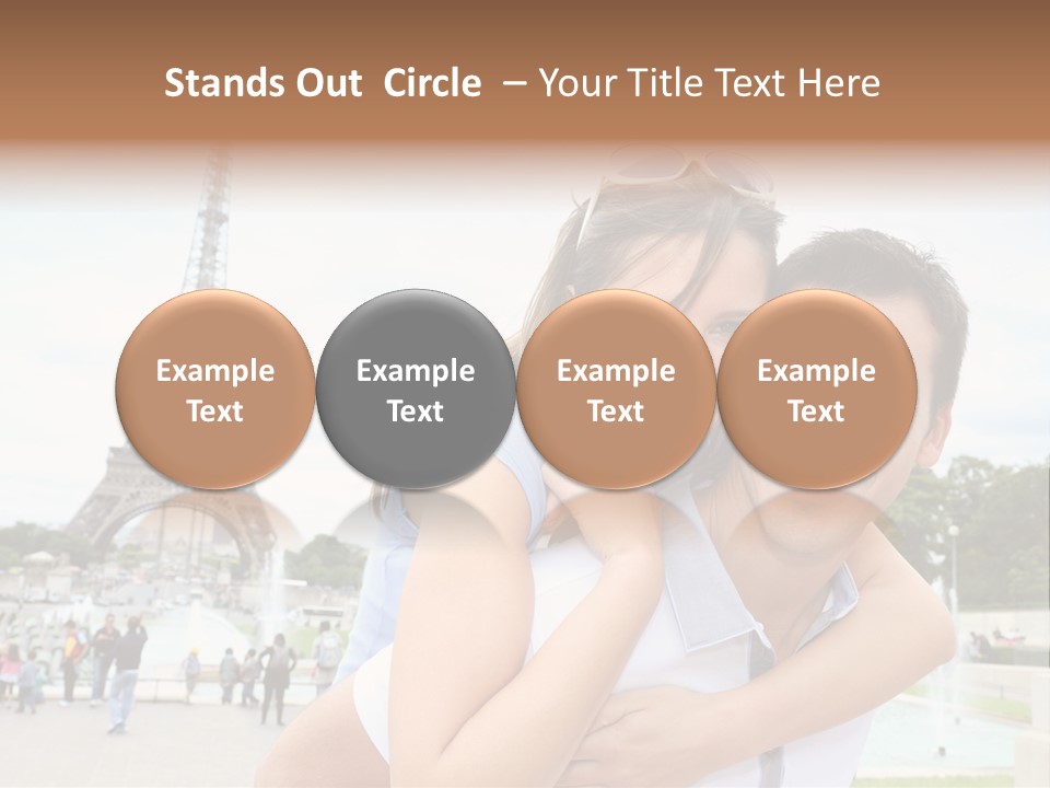 Eiffel Tower Fun Town PowerPoint Template