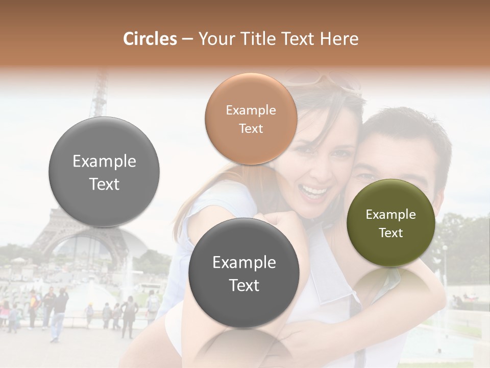 Eiffel Tower Fun Town PowerPoint Template