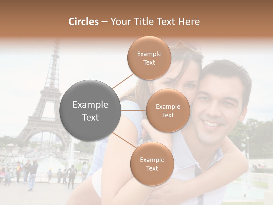 Eiffel Tower Fun Town PowerPoint Template