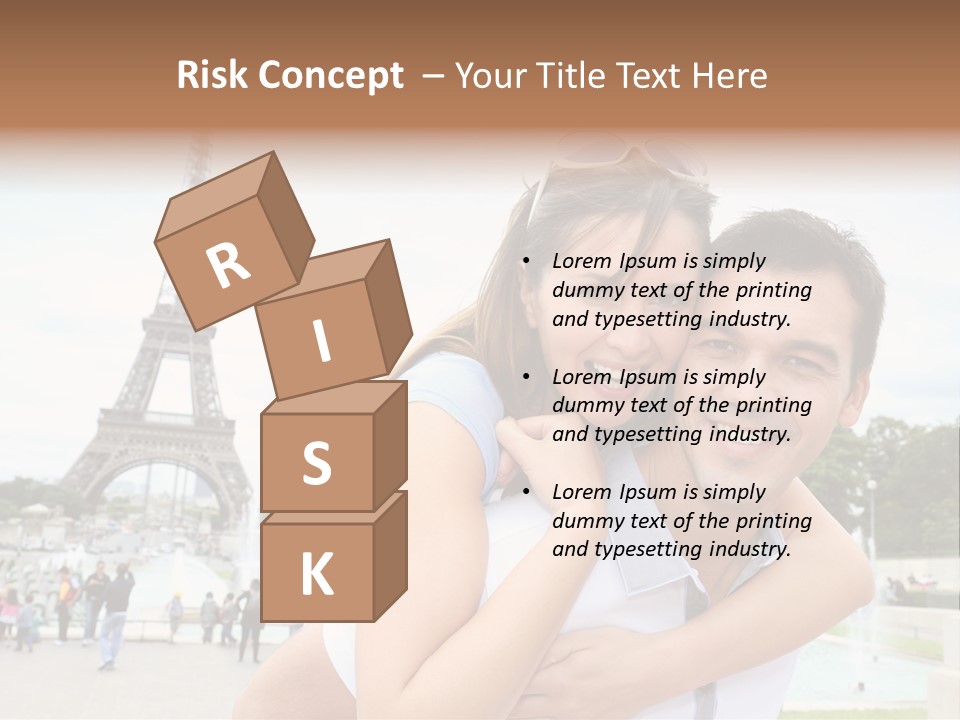 Eiffel Tower Fun Town PowerPoint Template