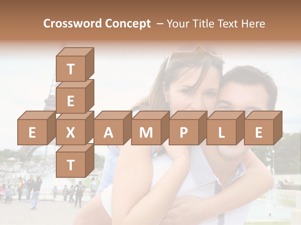 Eiffel Tower Fun Town PowerPoint Template