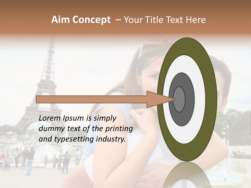 Eiffel Tower Fun Town PowerPoint Template