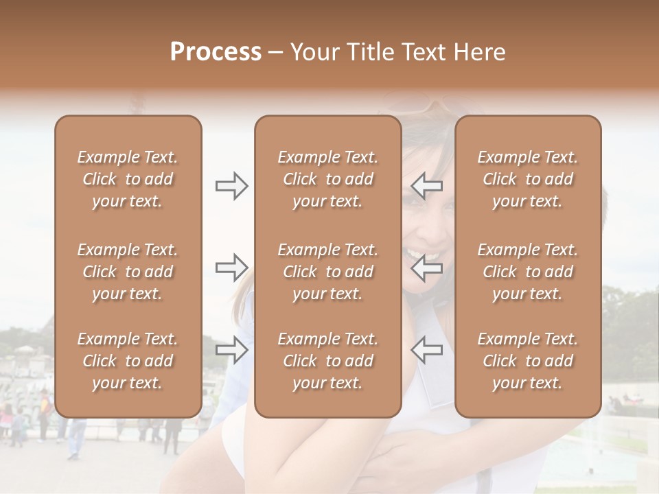 Eiffel Tower Fun Town PowerPoint Template