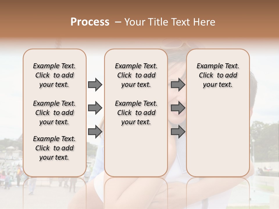 Eiffel Tower Fun Town PowerPoint Template