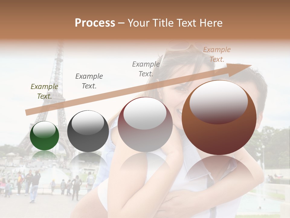 Eiffel Tower Fun Town PowerPoint Template