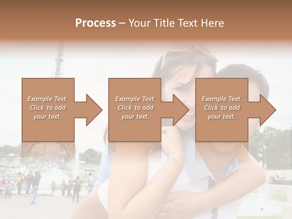 Eiffel Tower Fun Town PowerPoint Template