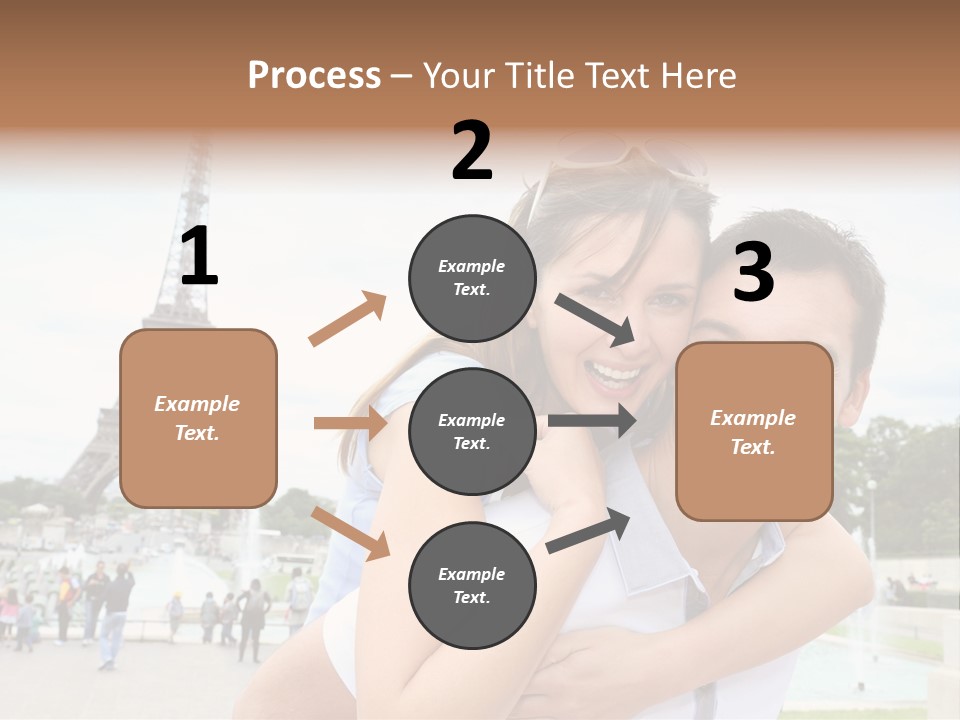 Eiffel Tower Fun Town PowerPoint Template