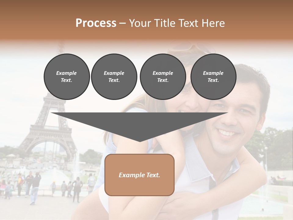 Eiffel Tower Fun Town PowerPoint Template