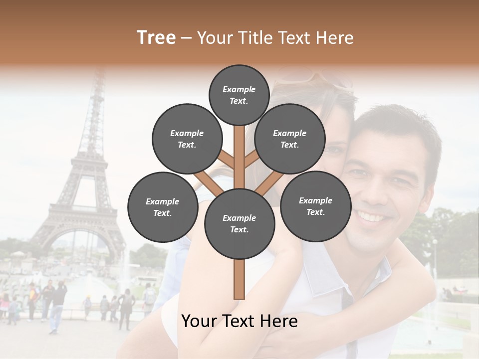 Eiffel Tower Fun Town PowerPoint Template