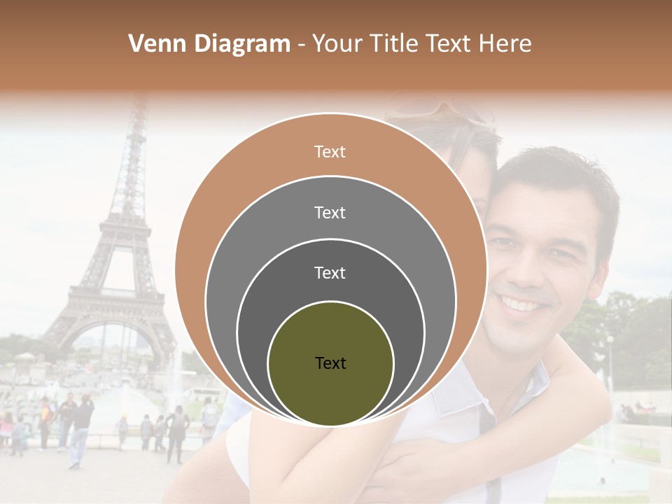 Eiffel Tower Fun Town PowerPoint Template