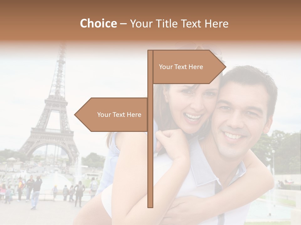 Eiffel Tower Fun Town PowerPoint Template