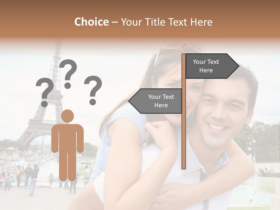 Eiffel Tower Fun Town PowerPoint Template