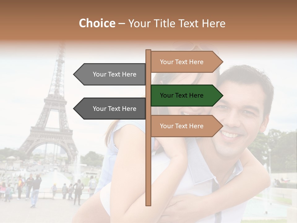 Eiffel Tower Fun Town PowerPoint Template