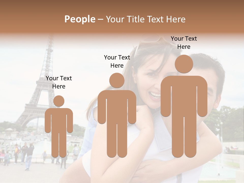 Eiffel Tower Fun Town PowerPoint Template