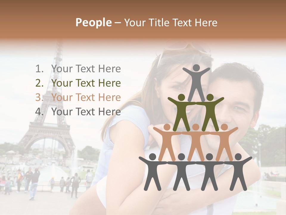 Eiffel Tower Fun Town PowerPoint Template