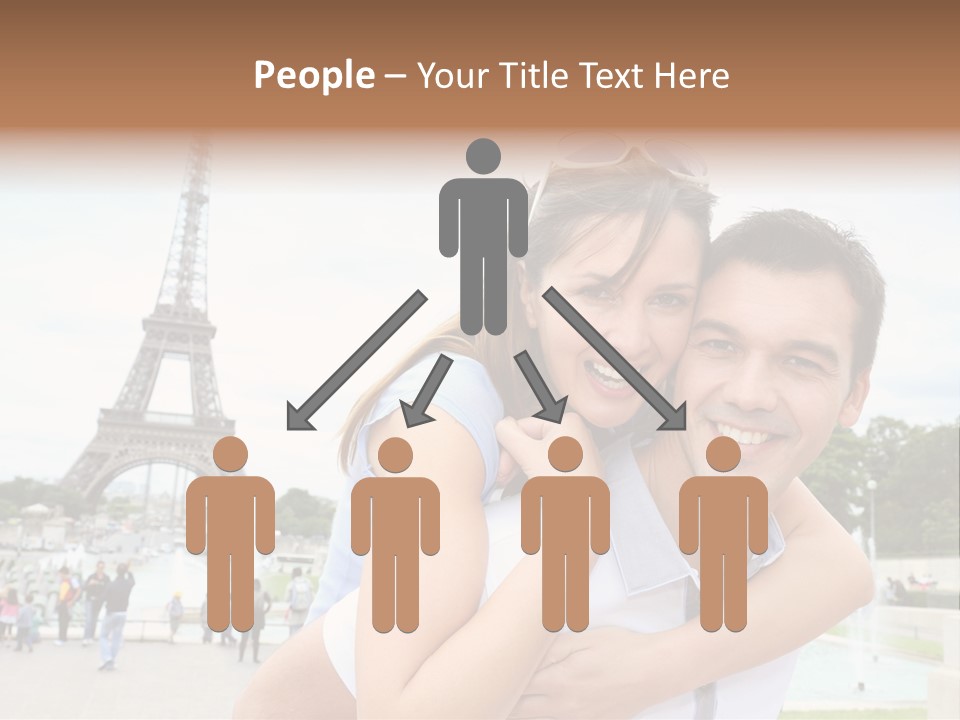 Eiffel Tower Fun Town PowerPoint Template