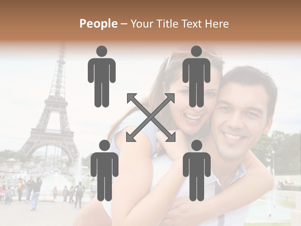 Eiffel Tower Fun Town PowerPoint Template