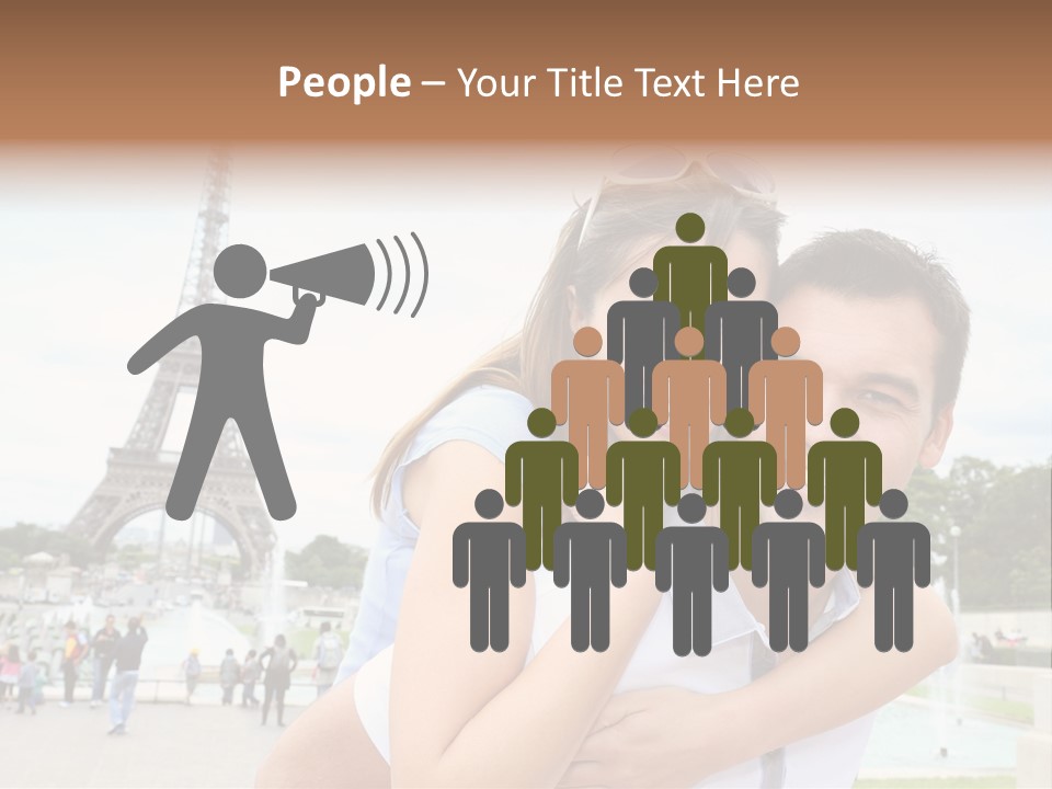 Eiffel Tower Fun Town PowerPoint Template