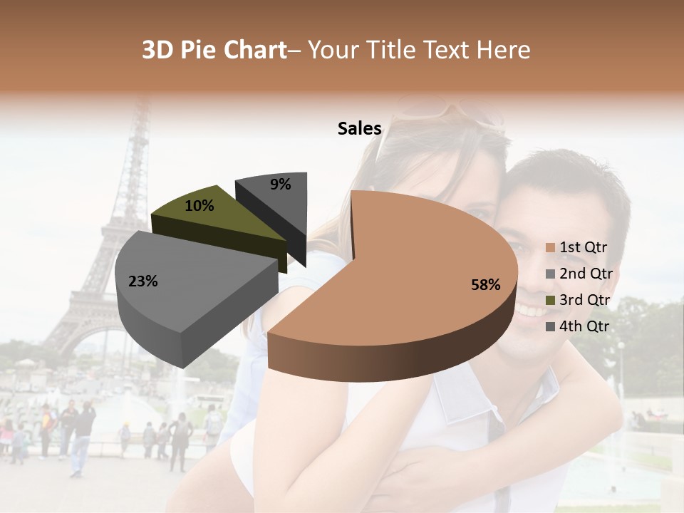 Eiffel Tower Fun Town PowerPoint Template
